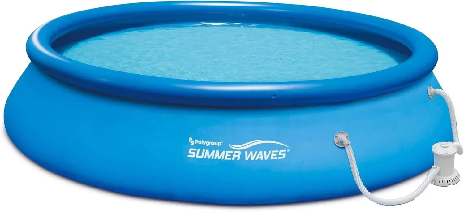 Summer Waves 15ft x 36in Quick Set Inflatable Outdoor Above Grounds