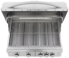 Blaze 32 Inch 4-Burner LTE Gas Grills with Rear Burner and Built-in Lighting System