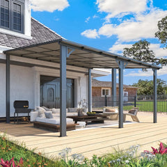 Aecojoy 14×12 ft Aluminum Pergola with Canopys
