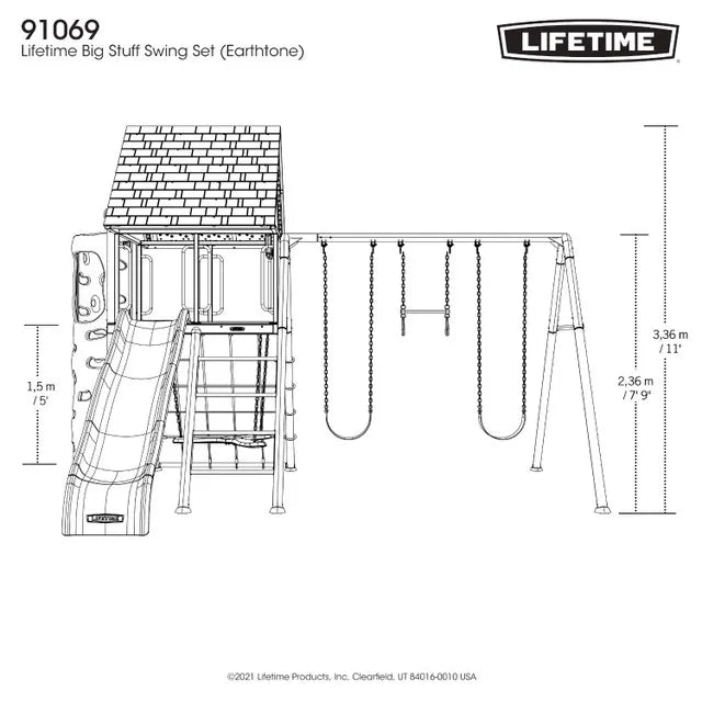 Lifetime Big Stuff Swing Set