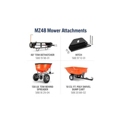 Husqvarna MZ48 48-inch 23 HP Kawasaki Zero-Turn Mower with ClearCut Deck