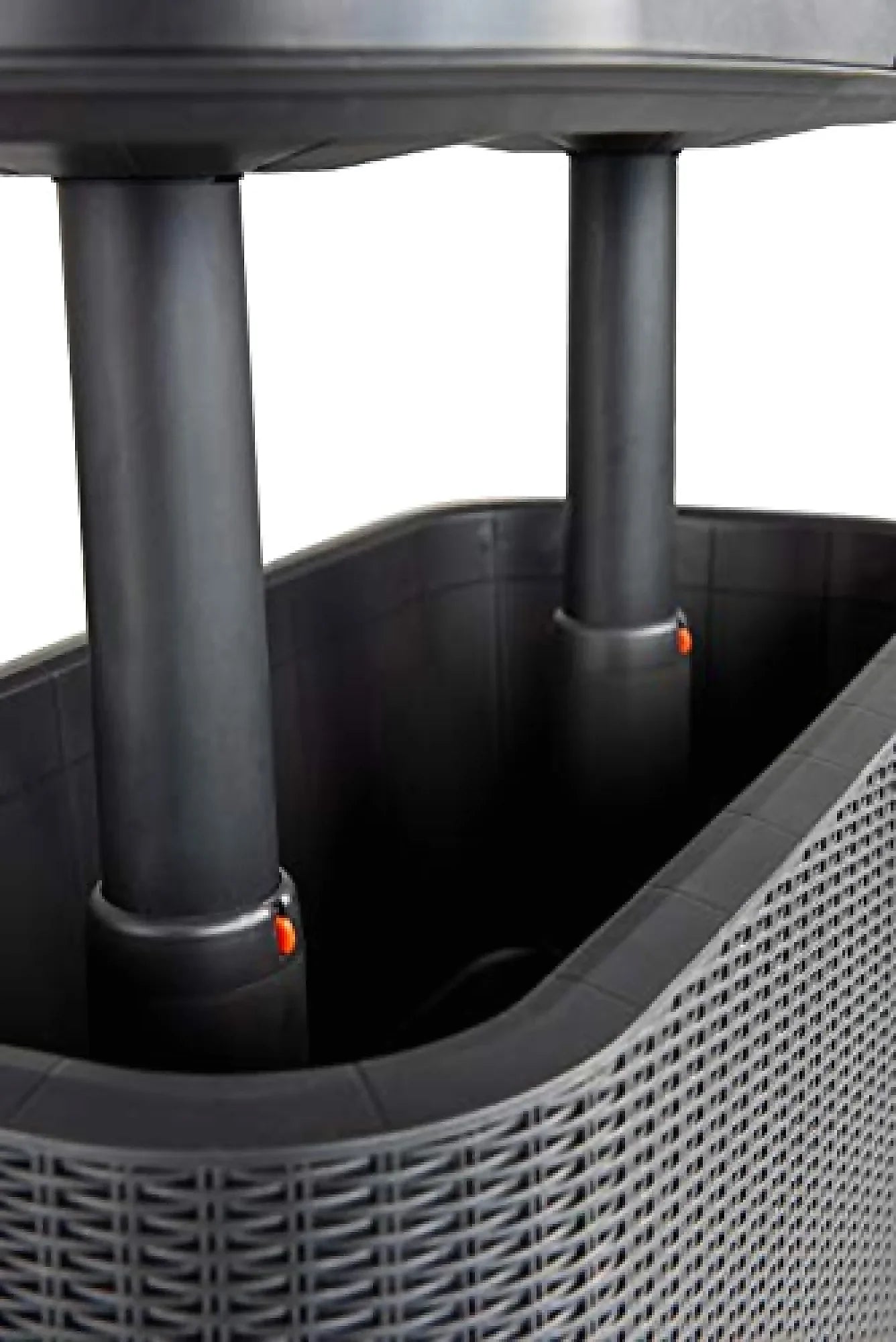 Keter Bevy Bar 2-in-1 Pop-Up Outdoor Cocktail Table & 15.85 Gallon Cooler, Anthracite Grey