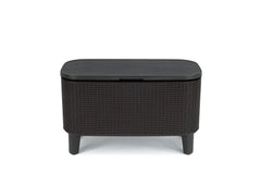 Keter Bevy Bar 2-in-1 Pop-Up Outdoor Cocktail Table & 15.85 Gallon Cooler, Anthracite Grey