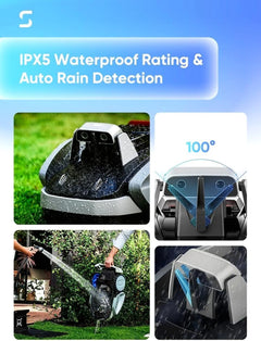Sunseeker V3 Robotic Lawn Mower with AI Vision and Wireless Smart Navigation